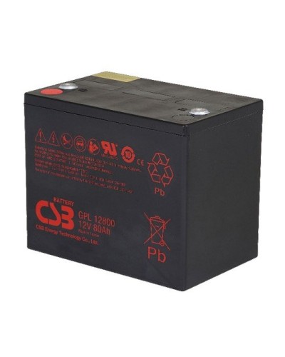 Акумуляторна батарея СSB 80 Аг 12В 261x168x212 (GPL12800)