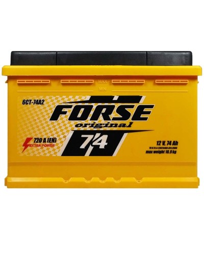 Автомобільний акумулятор FORSE 74Ah 720A R+ (0)