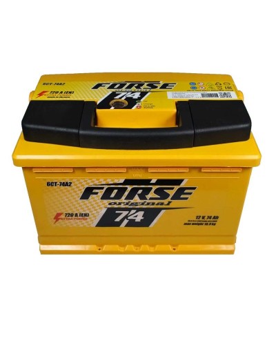 Автомобільний акумулятор FORSE 74Ah 720A R+ (0)