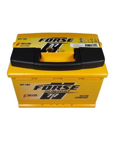 Автомобільний акумулятор FORSE 77Ah 760A R+ (0)