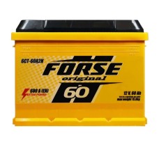 Автомобільний акумулятор FORSE 60Ah 600A R+ (0)