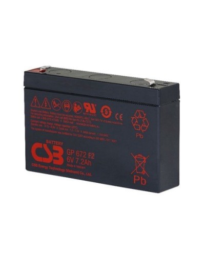 Акумуляторна батарея СSB 7,2 Аг 6В 151x34x94 (GP672)